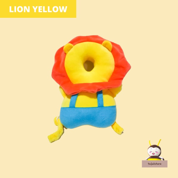 Bantal Pelindung Kepala Bayi Lion Yellow+Strap