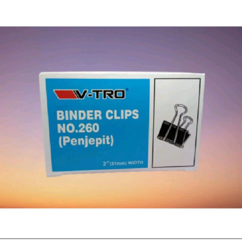 

Binder Clip No 260 Vtro isi 12pcs