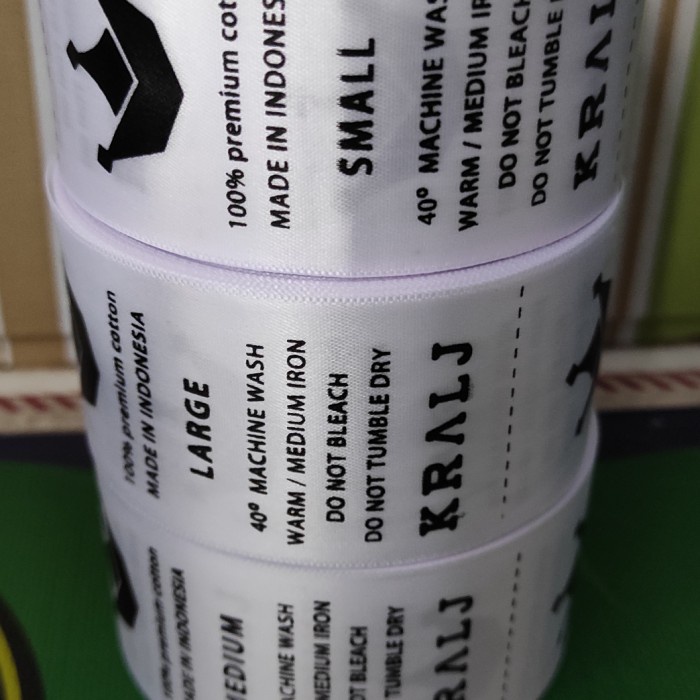 Bordir Sablon Pita Satin Premium Uk 3 Cm & 4 Cm