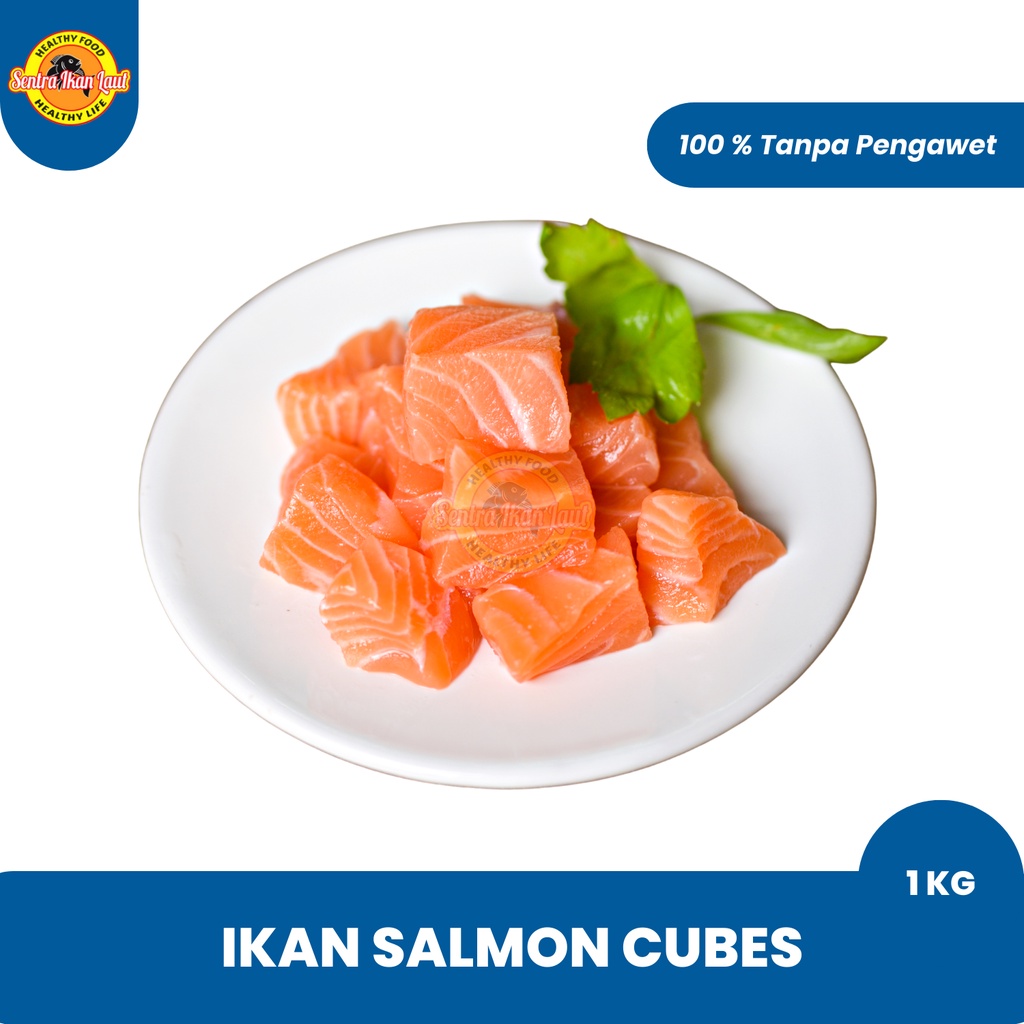 

Ikan Salmon Cube Fish Salmon Fillet Saikoro Premium 1 Kg