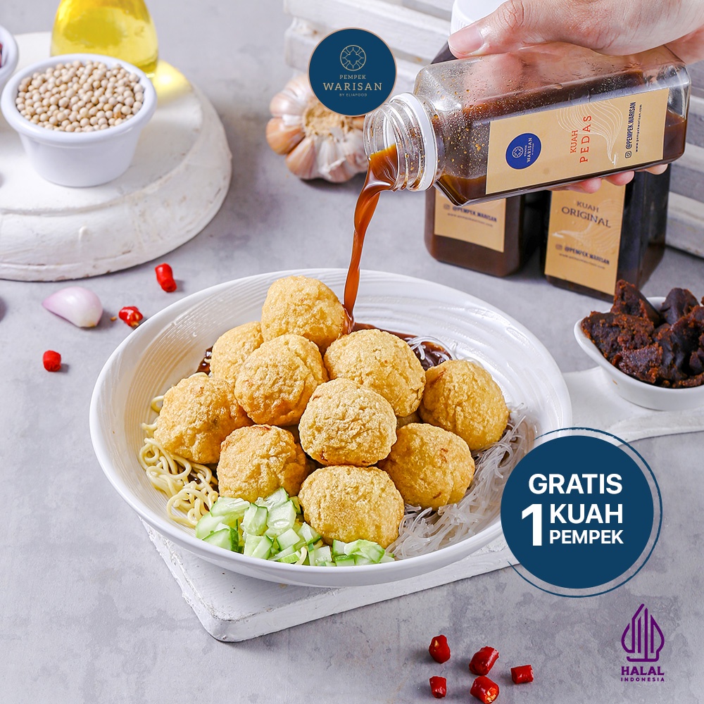 

Pempek Warisan Enak Nikmat Adaan Besar (Frozen) -Paket - PAD10 - Khas Palembang Tenggiri Asli 10 Pcs