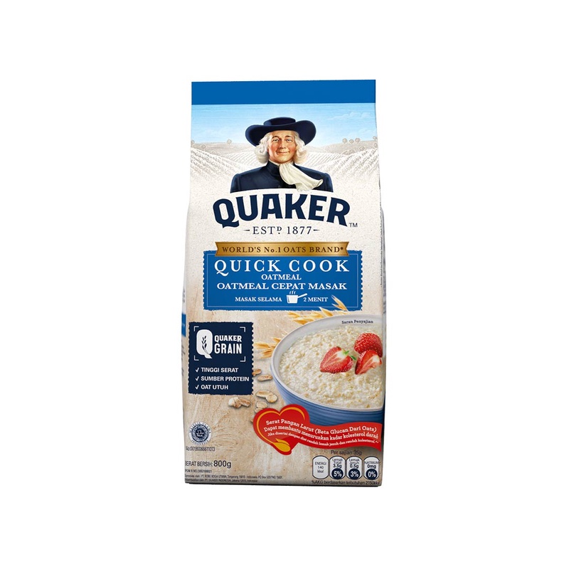 

QUAKER BIRU OATMEAL 200 GR AYES TOSERBA