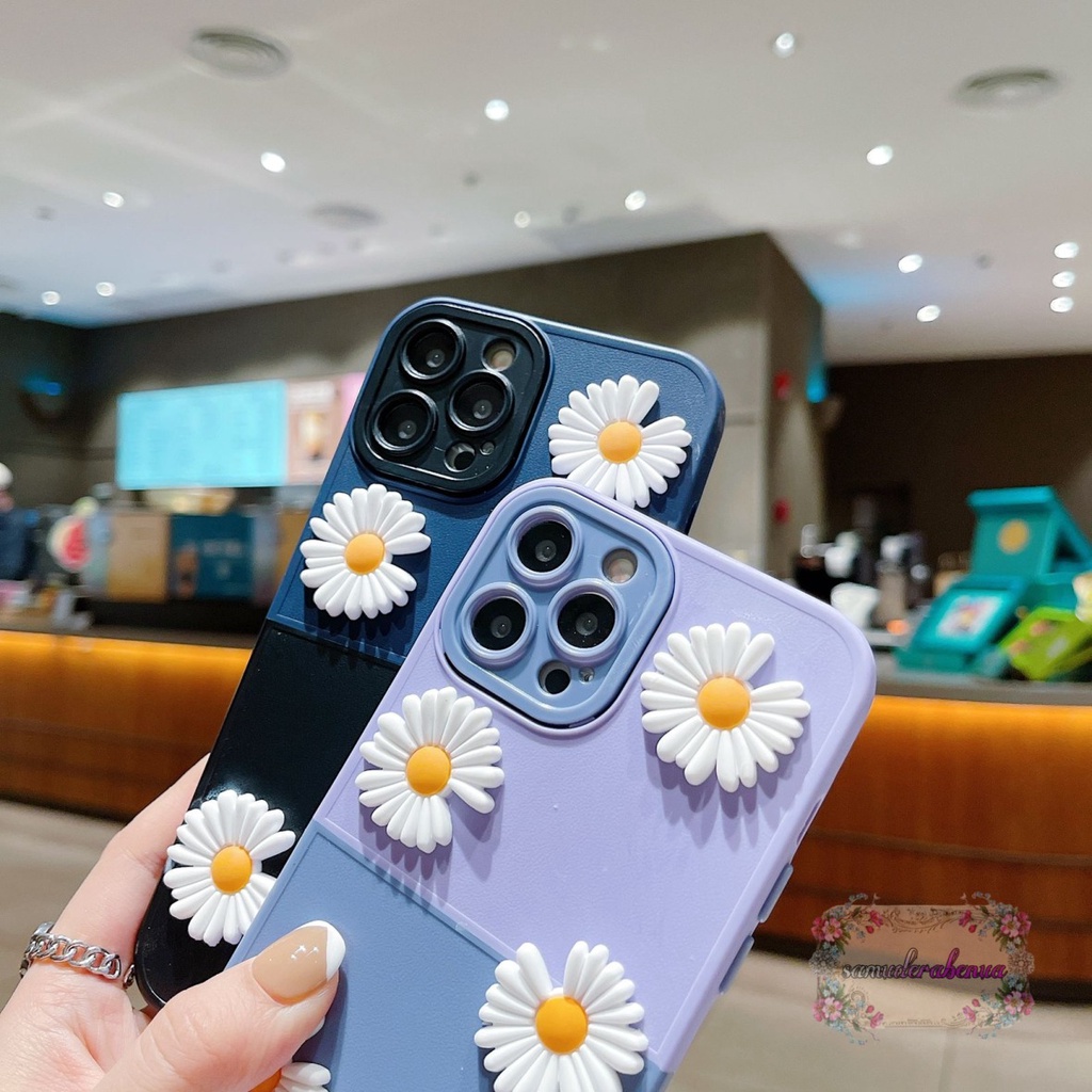 CASE FYP 2IN1 BUNGA DAISY 3D FOR VIVO Y16 Y35 Y22 V25 PRO SB4348