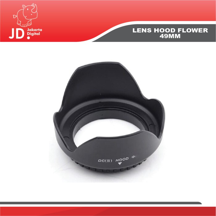 Hood Lensa Lens Hood 49Mm / Lenshood 49 For Canon, Nikon, Sony, Fuji Dll