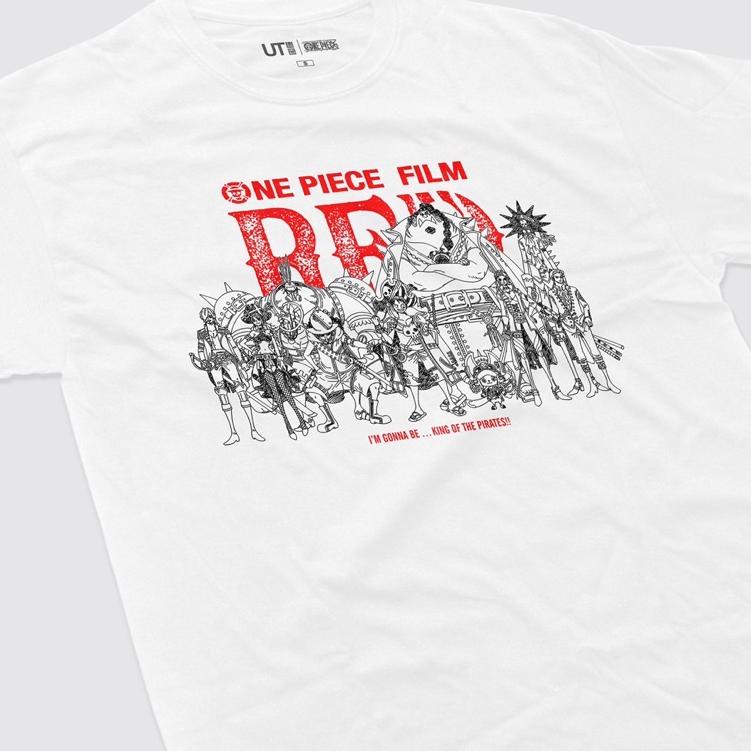 Murah Banget UNIQLO X ONE PIECE FILM RED | UT GRAPHIC T-SHIRT | AKAGAMI | SHANKS | KAOS ANIME | STRE