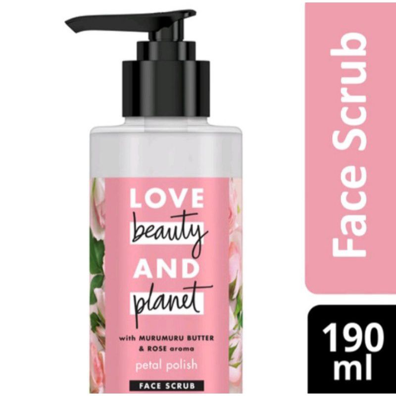 Love beauty and planet petal polish face scrub 190ml