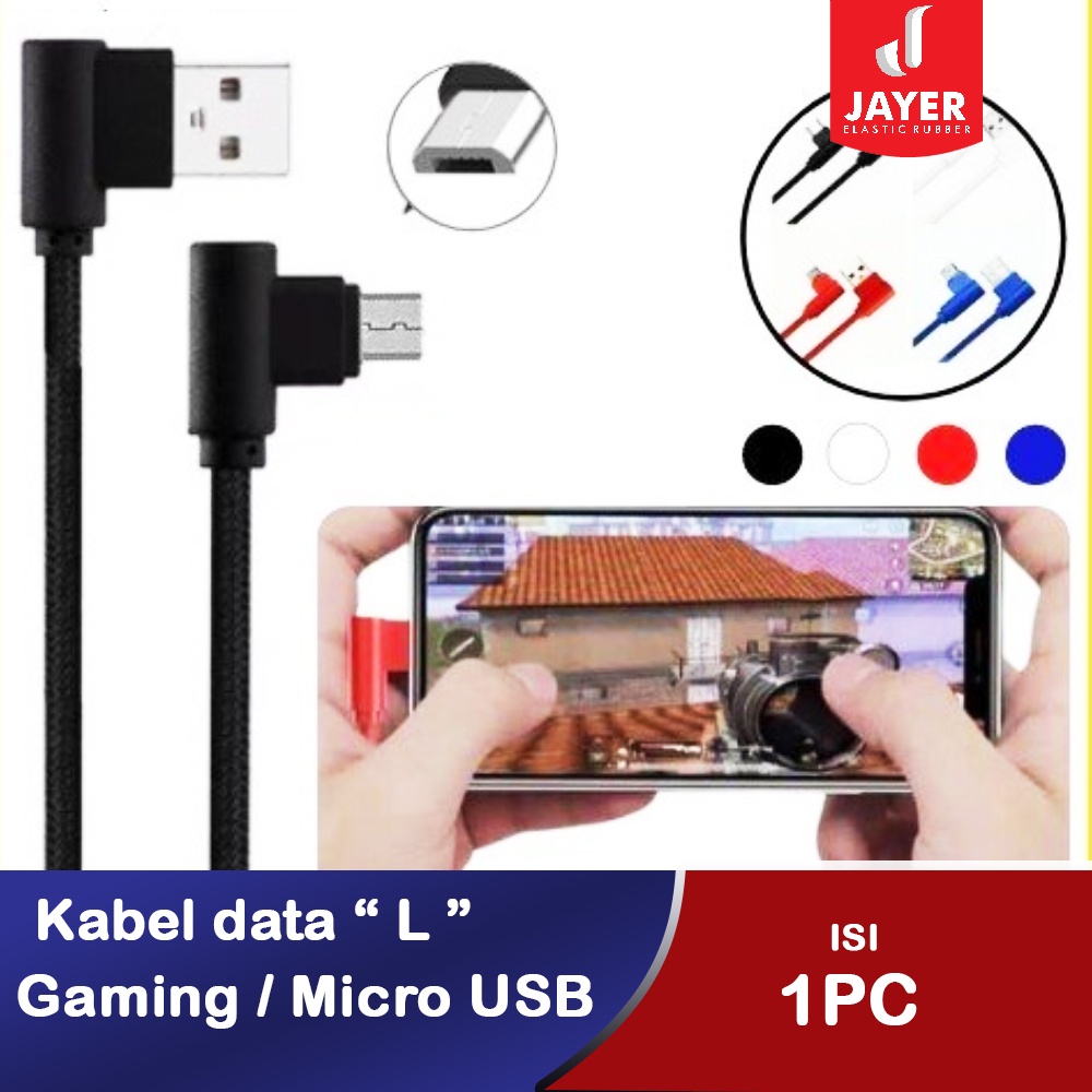 Kabel Data L Gaming Micro USB / Kabel casan data Gamers