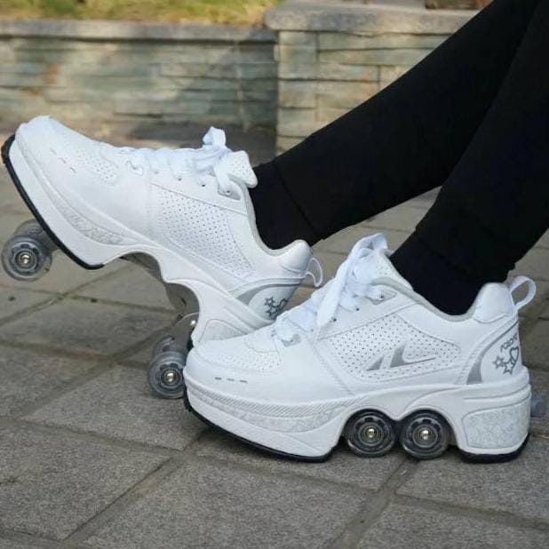 Sepatu Roda Casual  Skate / Kick Roller Shoes Impor Viral TIKTOK