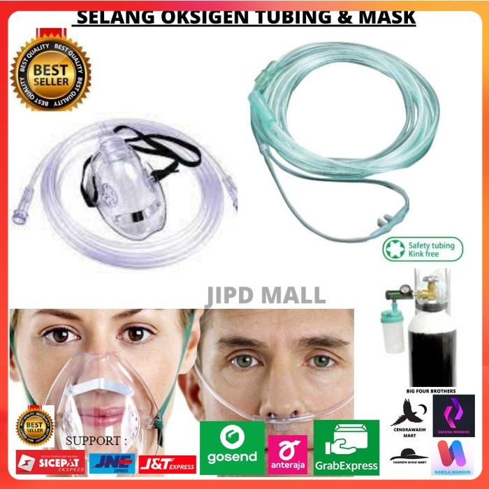 Selang Oksigen Tubing dan Masker Nasal 143102