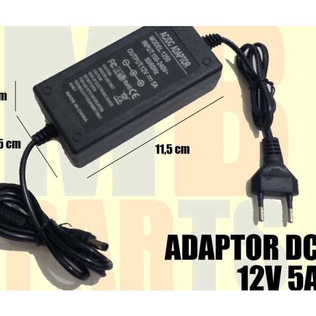 ★★ GQF Adaptor 12 Volt 5 Amper Murni Untuk Pompa DC ❊  →