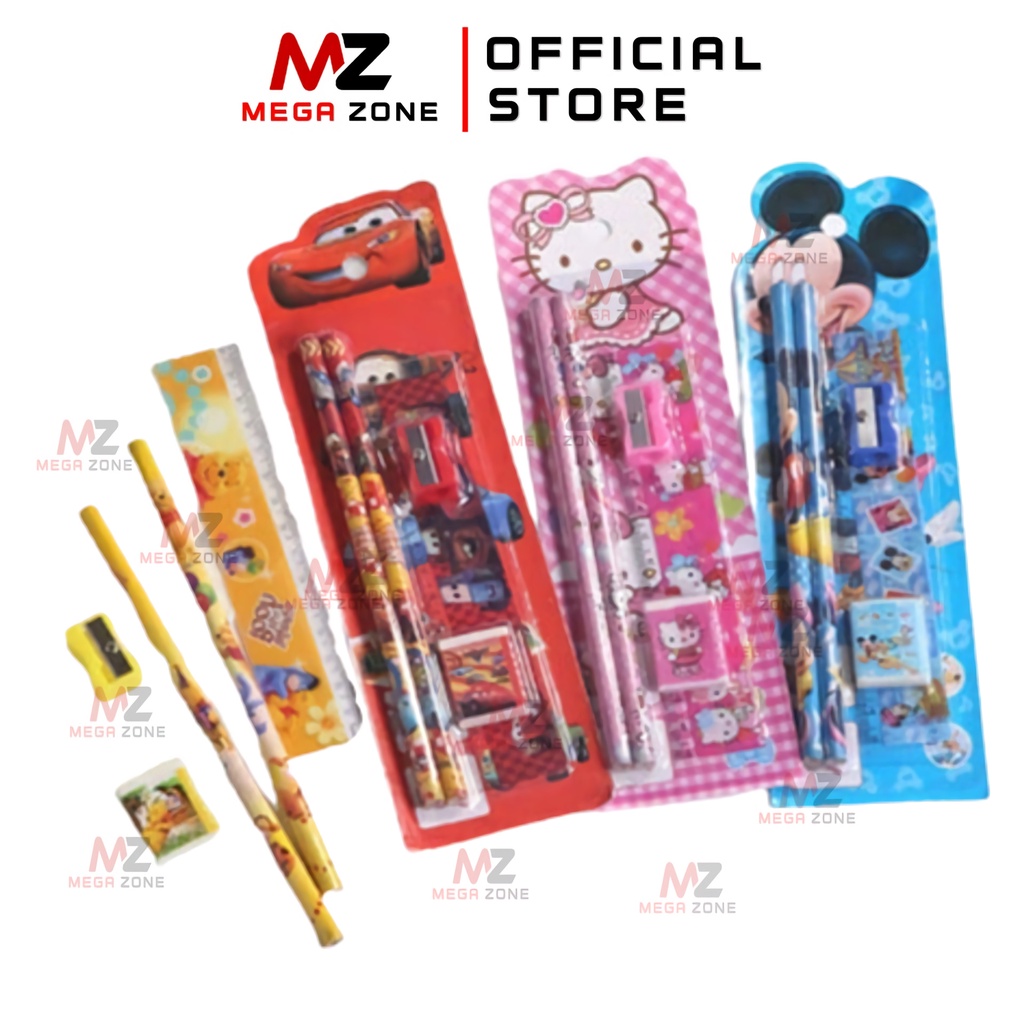

Mini Stationery Set 5 In 1 Alat Tulis Sekolah Karakter Lucu