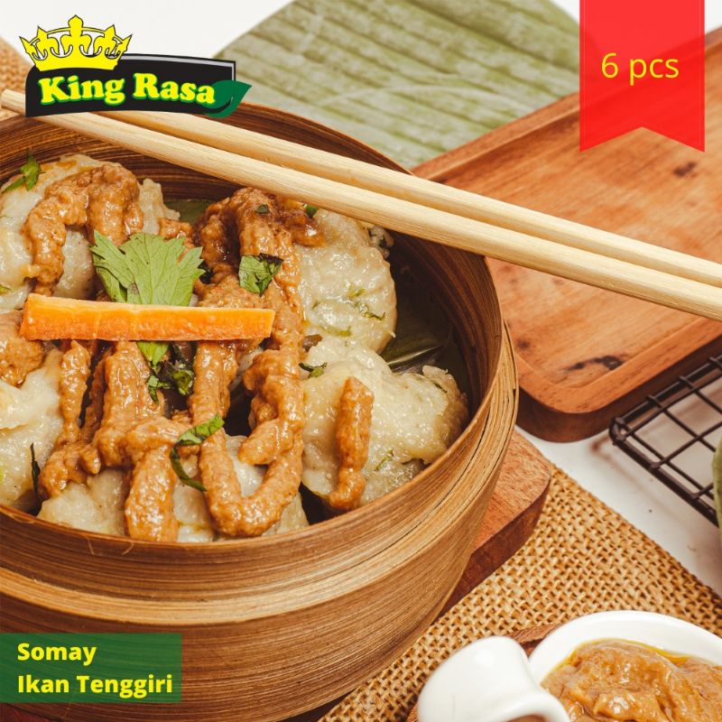 

Siomay Ikan Tenggiri Somay Bandung Ikan Tenggiri Frozen King Rasa Isi 6 pcs