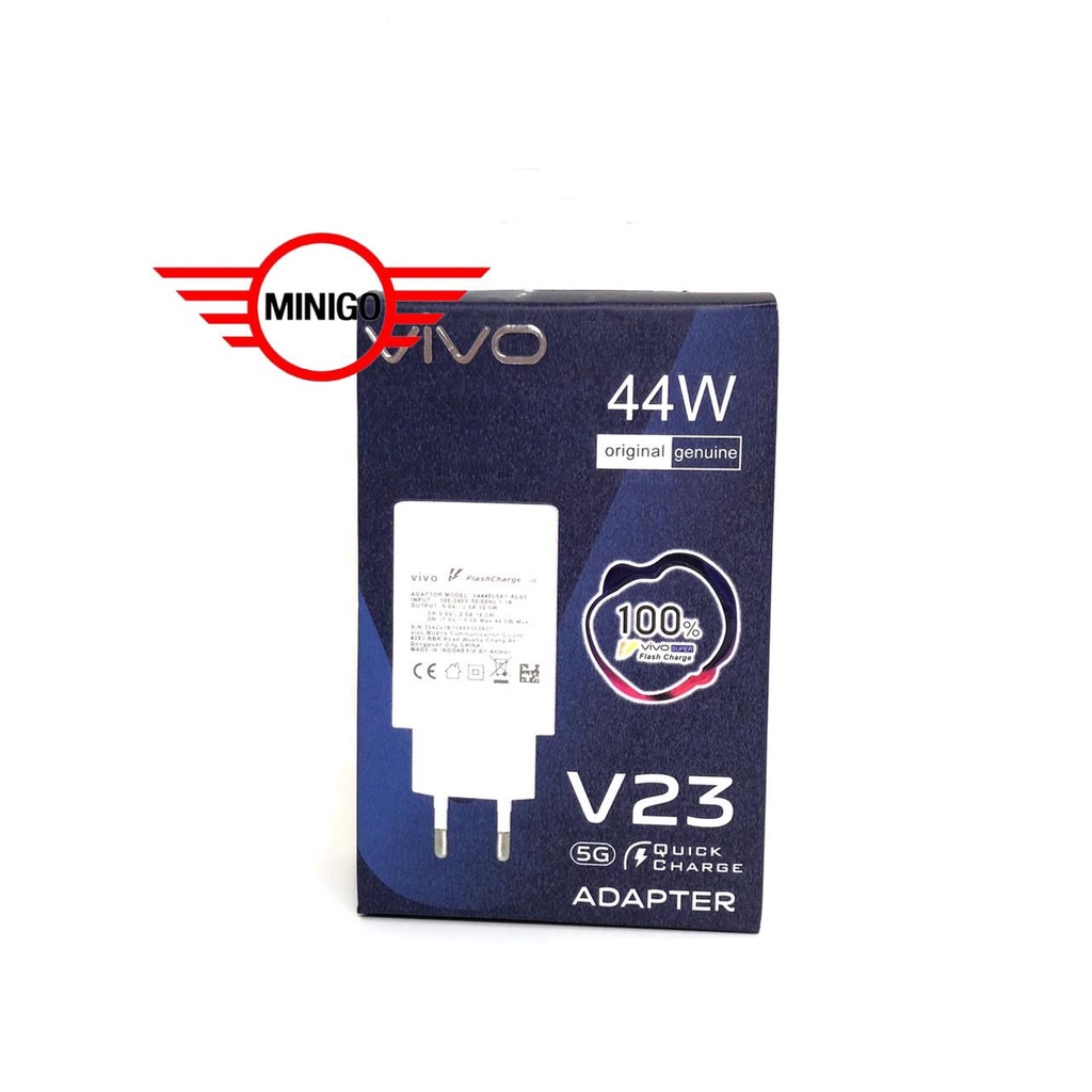 MINIGO Batok Charger Vivo 44w V23 Kepala Charger Casan Vivo V23 44W