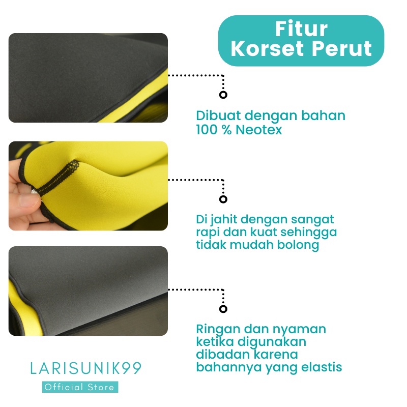 Korset Pelangsing Perut Pembakar lemak Tubuh Hot Shaper Waist Pembakar Lemak Serbaguna