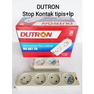 Stop Kontak Gepeng Pipih Lubang 2 Dutron 10A SNI 10 A