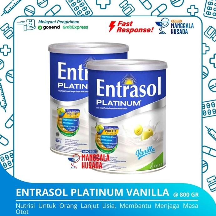 

[ COD ] ENTRASOL PLATINUM VANILLA @ 800 gr