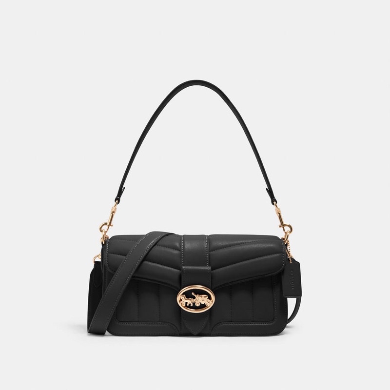 Coach Georgie Shoulder Bag With Puffy Quilting (C2801)