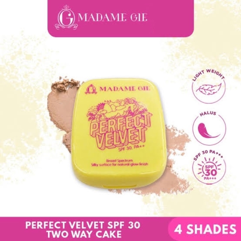 Madame Gie Perfect Velvet SPF 30 PA++ Two Way Cake | Bedak Padat BY AILIN