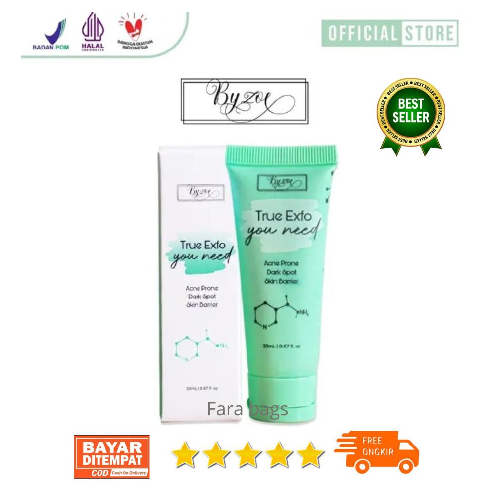 Byzoe True Exfo you Need for Acne Prone Dark spot Skinbarrier Halal BPOM