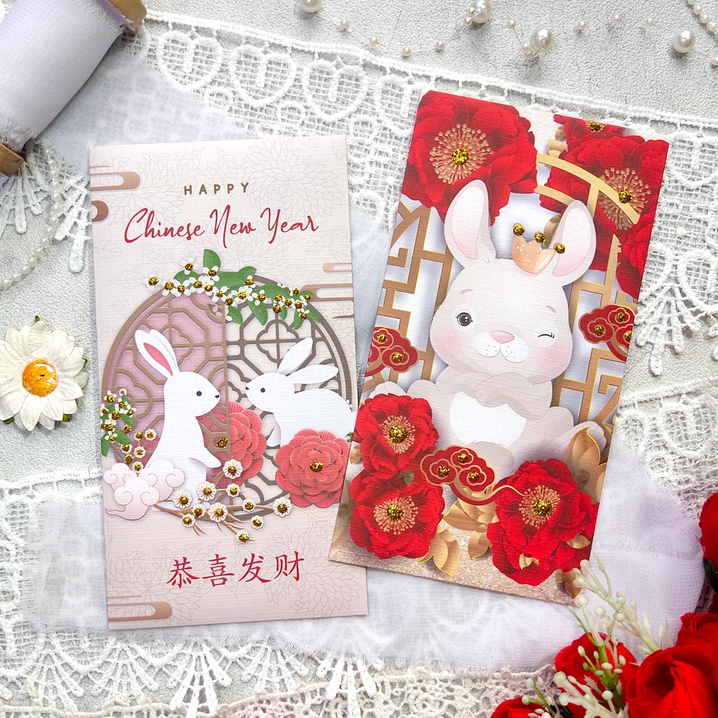 Angpao CNY15-32 custom text nama Chinese New Year - Angapo Imlek Bisa Tulis Nama - Envelope / Hongpao special custom Gong xi fa cai / tahun baru cina 2023 shio dragon naga