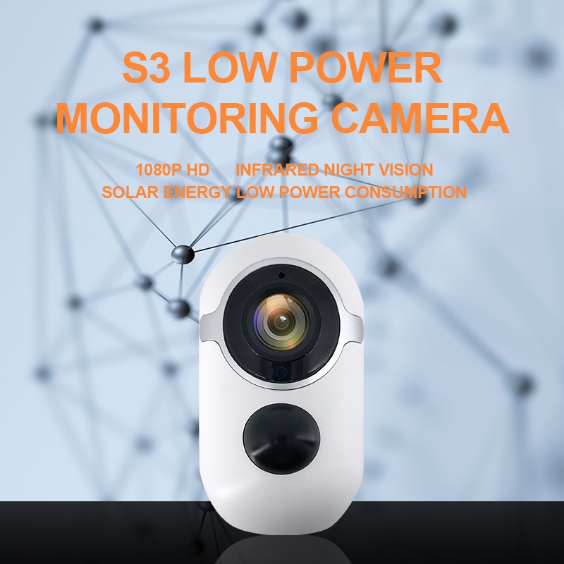 SINOVISION S3 CCTV baterai  nirkabel luar ruangan IP66 tahan air 1080P kamera cctv Inframerah night vision Deteksi gerakan