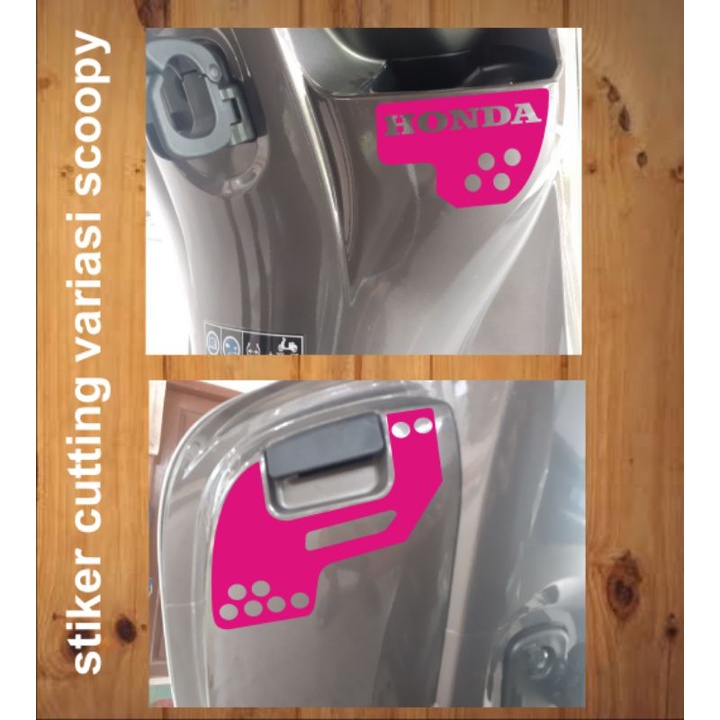 stiker cutting sticker variasi motor scoopy kekinian