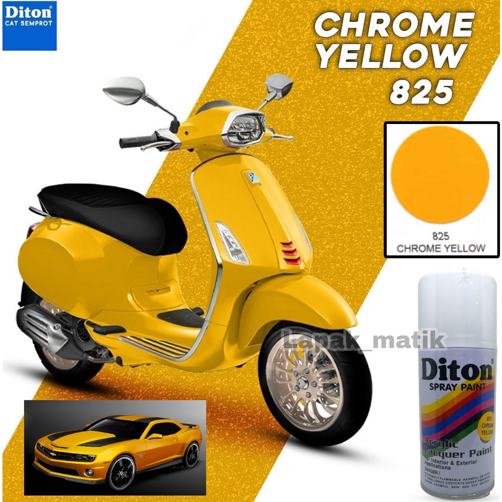 Pilok Pilox DITON KUNING ORANGE CHROME YELLOW 825 300ml BUMBLEBEE