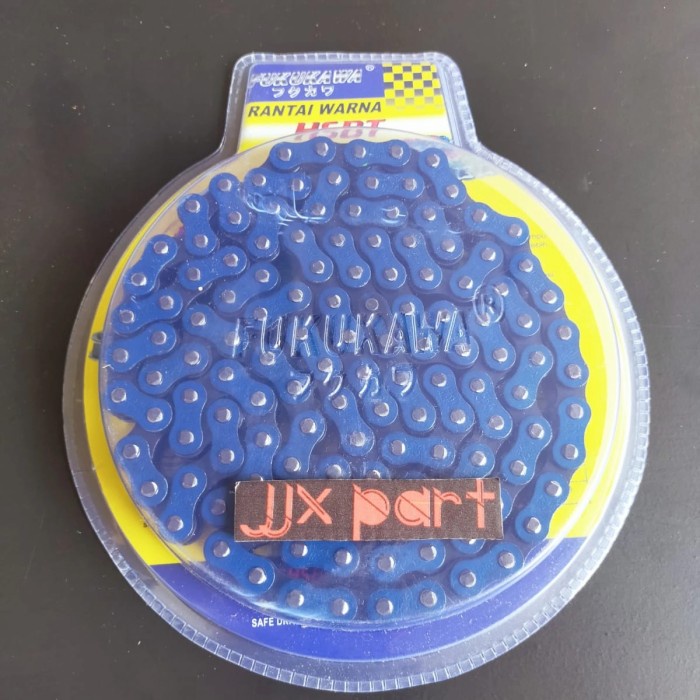 RANTAI RANTE RODA HSBT WARNA 428 130 L MERAH HIJAU KUNING BIRU - Biru