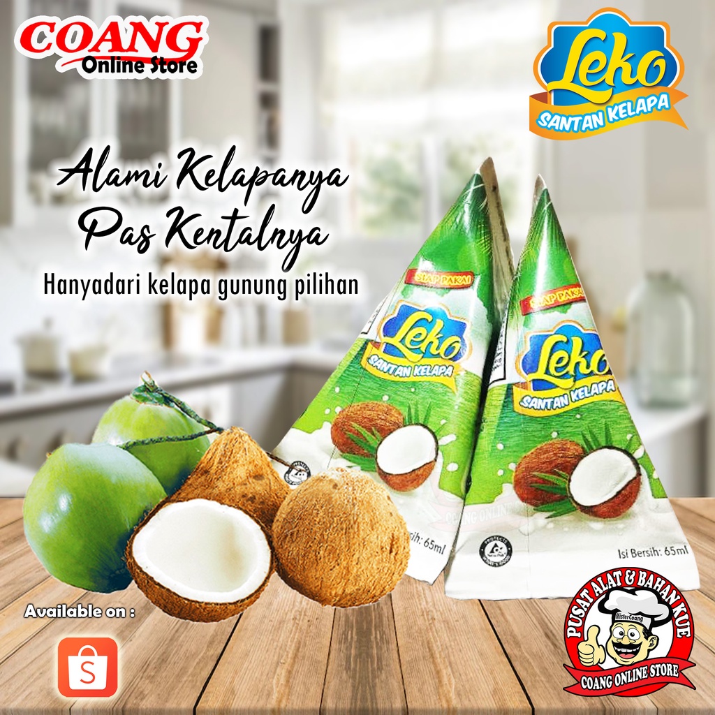 Leko Santan Kelapa 65 ml - Asli Dari Kelapa Gunung - Toko Coang