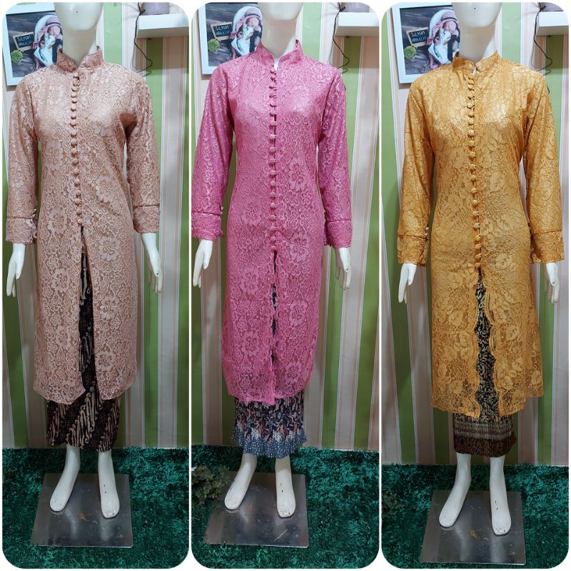 atasan kebaya kancing depan/among/kebaya pesta couple