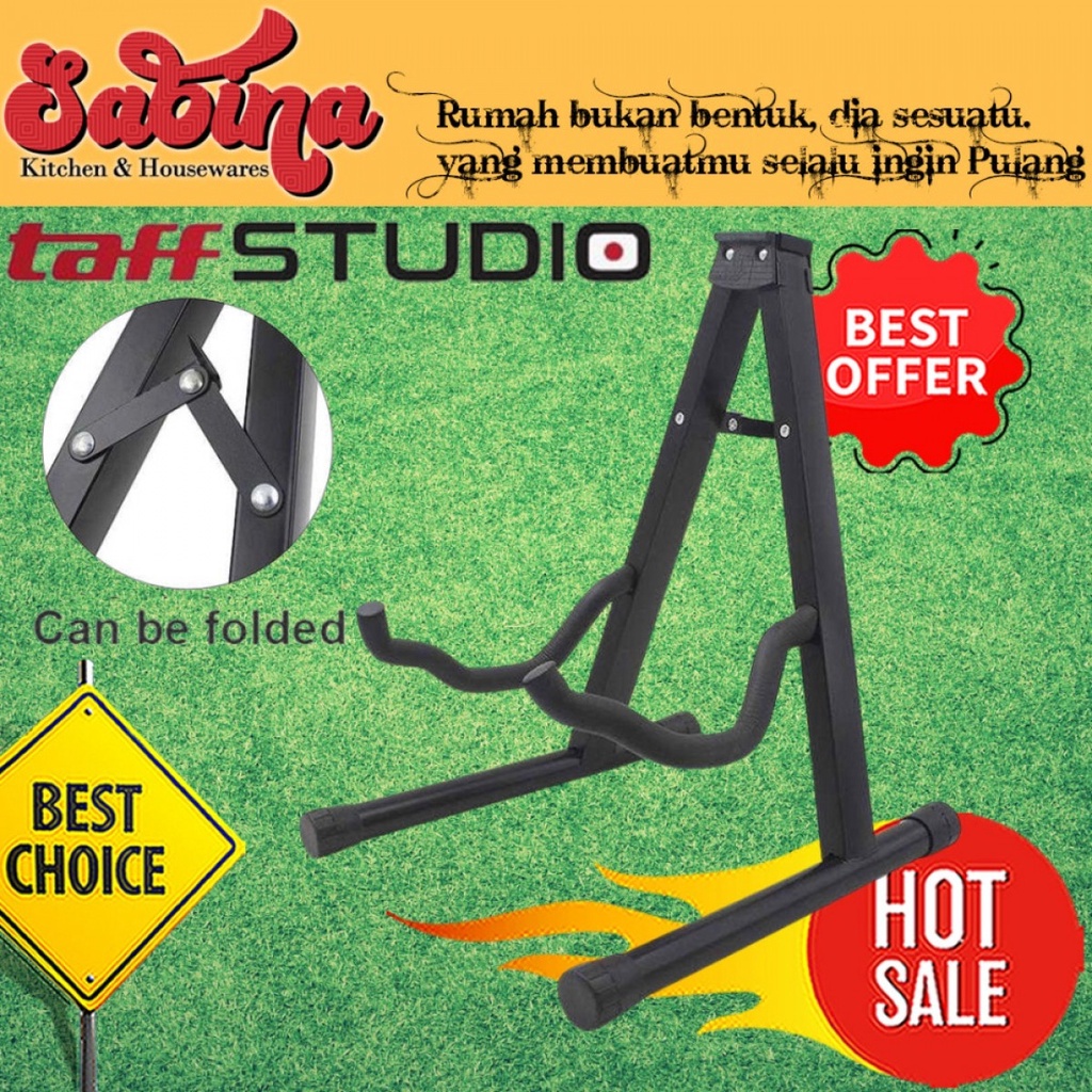 Dudukan Stand Gitar Tripod Holder Foldable Aluminium Alloy