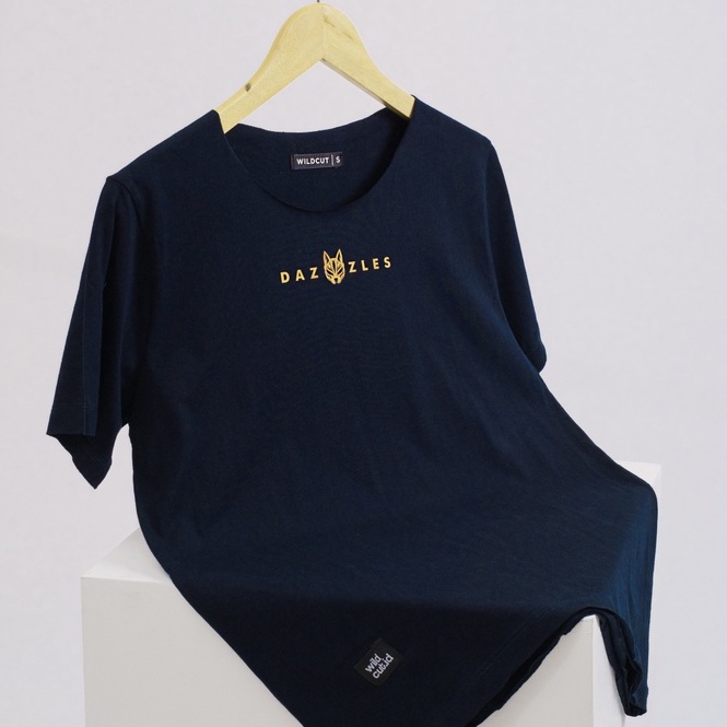 UNFINISHED T SHIRT WILDCUT X DAZZLES - NAVY