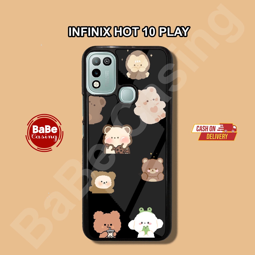 Case INFINIX HOT 10 PLAY Casing INFINIX HOT 10 PLAY case CUTE BARU Case hp kondom hp case aesthetic 
