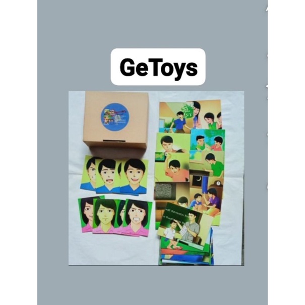 GE TOYS MAINAN BALITA DAN ANAK KARTU EMOSI/ALAT TERAPI WICARA