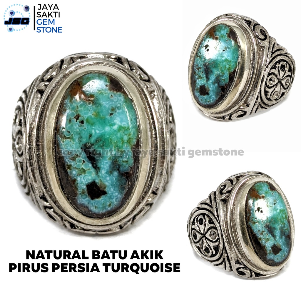 Natural Batu Akik Pirus Persia Turquoise Original PPT02