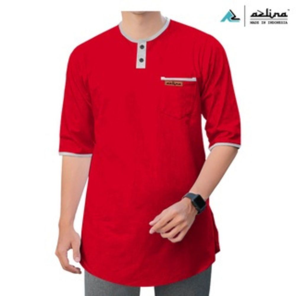 Kaos kurta pakistan lengan 3/4 terbaru azlina