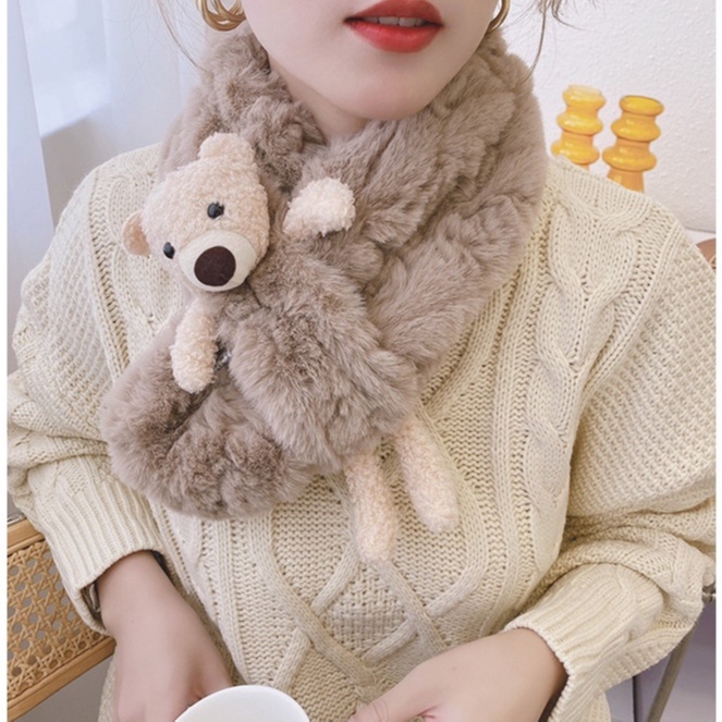 Syal Bulu Fashion Korea Winter Scarf Musim Dingin Halus Import SM02