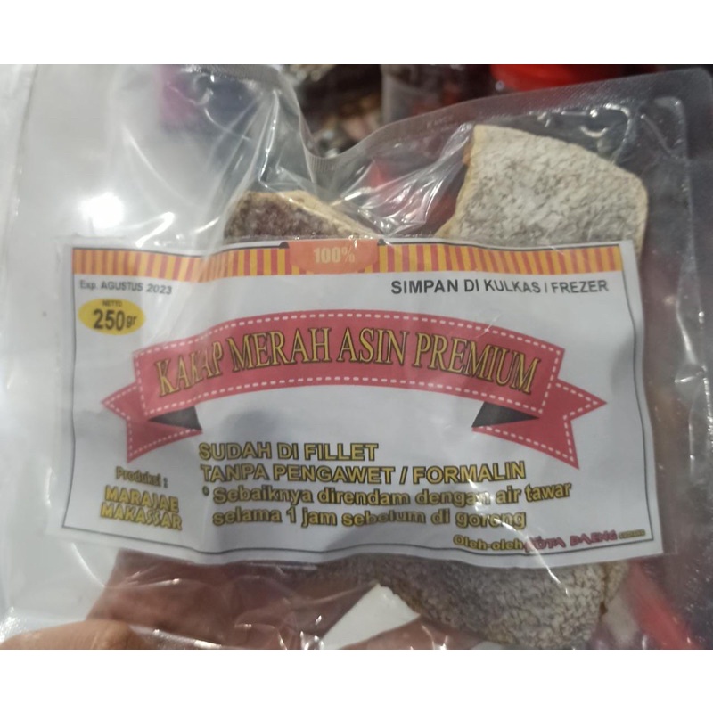 

IKAN KAKAP MERAH ASIN PREMIUM [HANYA AREA MAKASSAR/INSTANT ONLY]