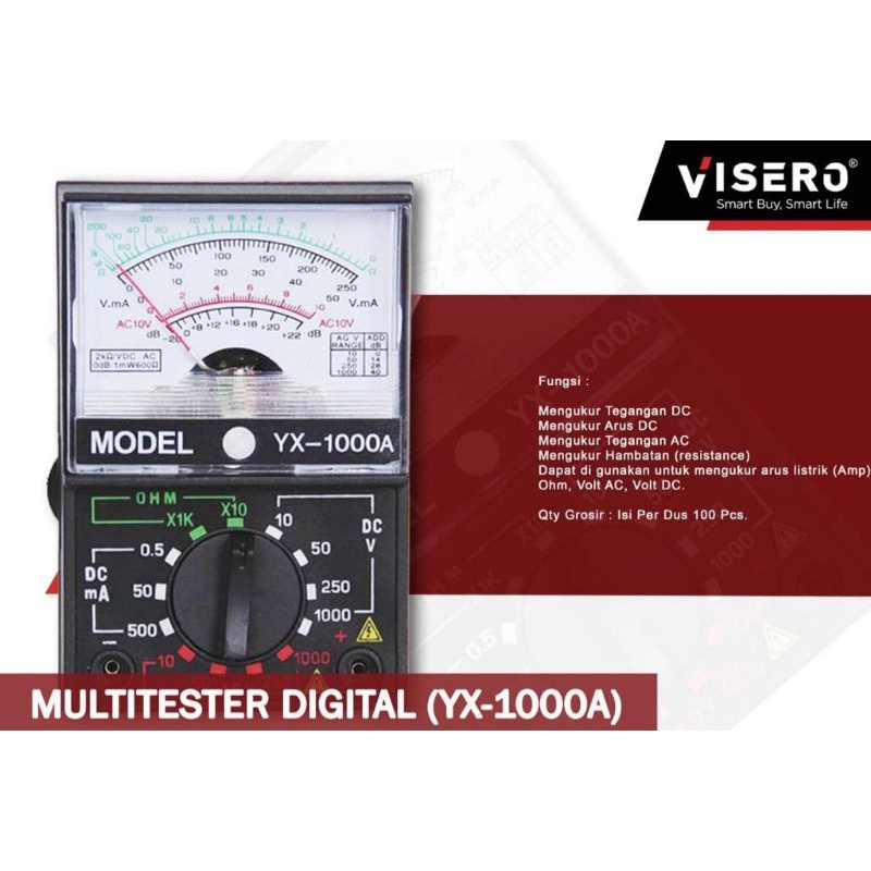 MULTITESTER VISERO YX-1000A