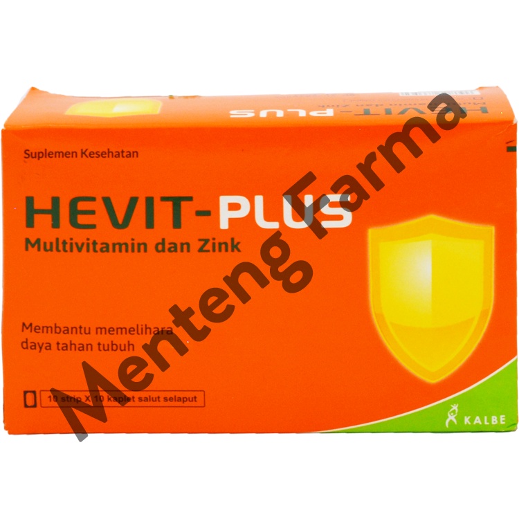 Hevit-Plus 10 Kaplet - Multivitamin, Vitamin C 500mg, dan Zinc