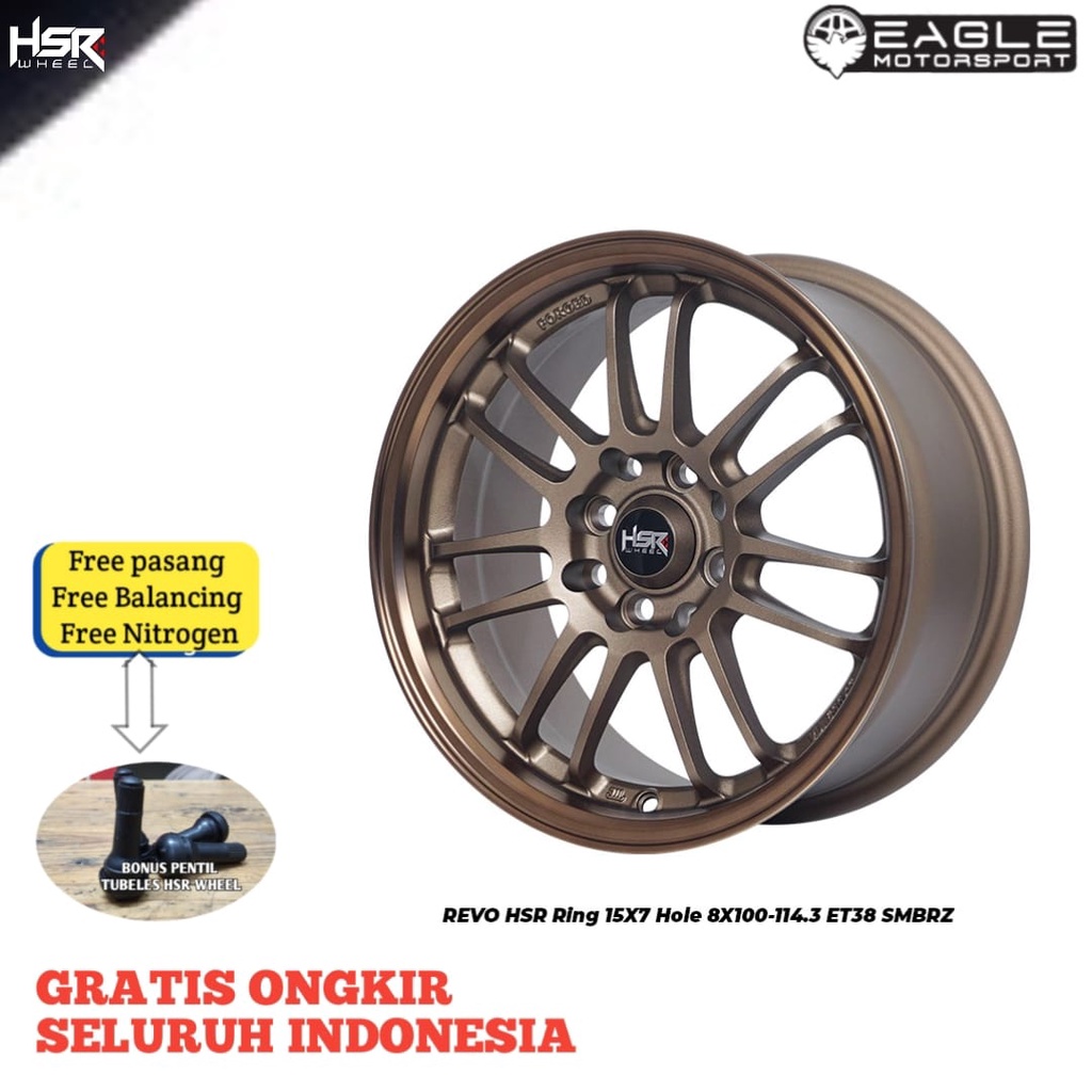 VELG MOBIL R15 RING 15 VELG MOBIL JAZZ YARIS AGYA AYLA ORIGINAL HSR TIPE REVO