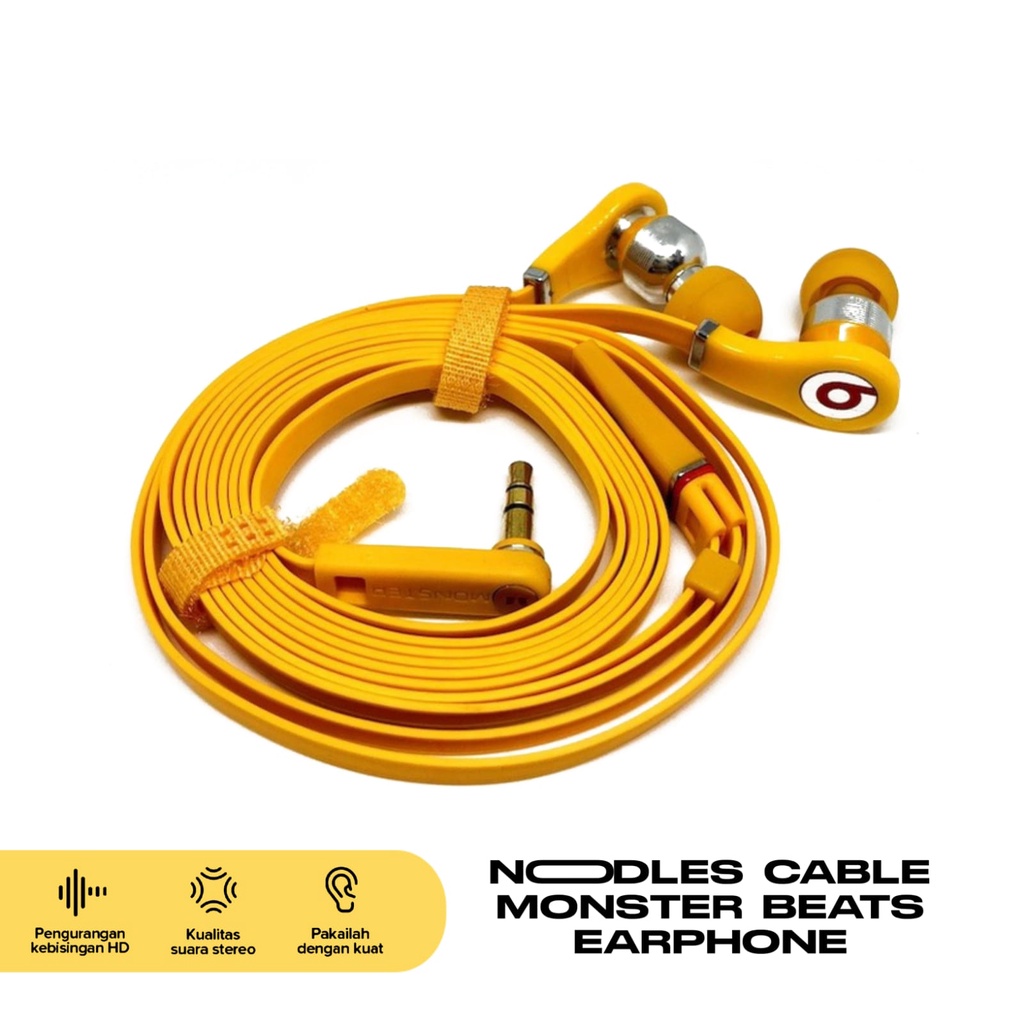 Noodles Cable Super Bass Earphone Great Sound Quality