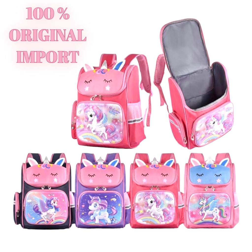 SMARTGIRL NEW TAS RANSEL ANAK SEKOLAH IMPORT UNTUK SD 3D 00070-00074