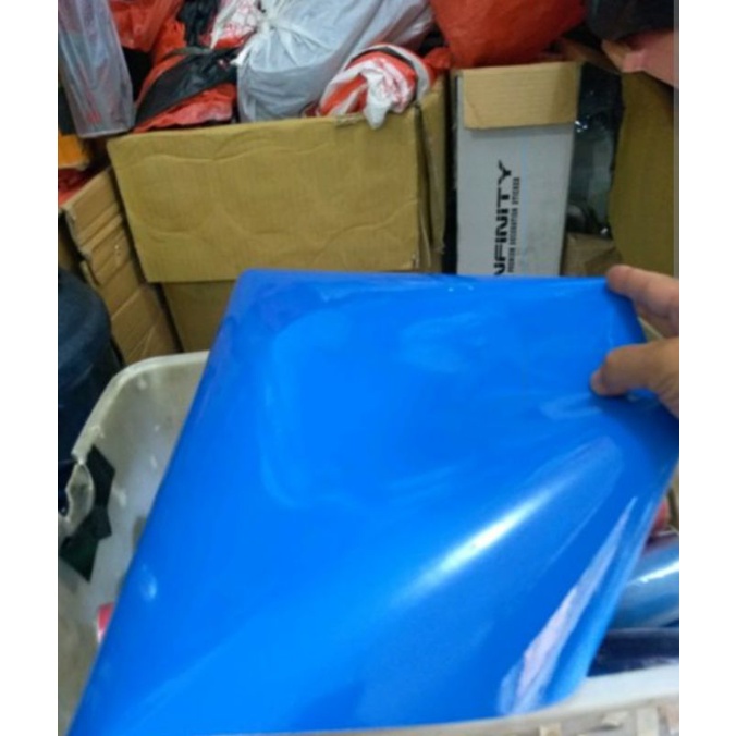 SKOTLET SKLOTLATE BACKGROUND AQUARIUM WARNA BIRU GLOSSY