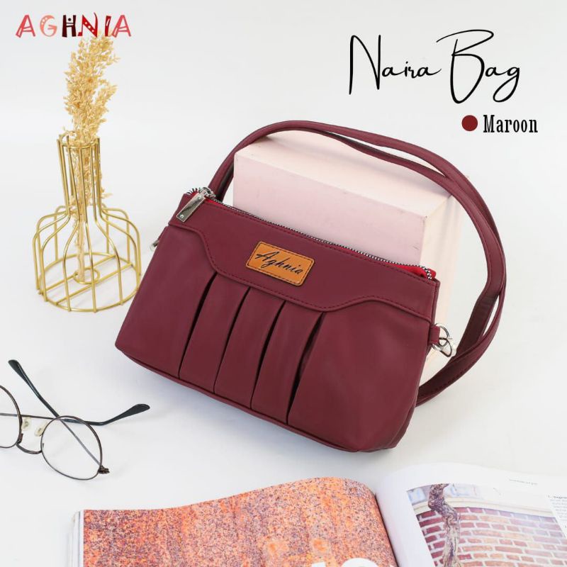 NAIRA BAG BY AGHNIA BAHAN CHOCOLY ANTI AIR WATERPROOF TALI PANJANG ORIGINAL