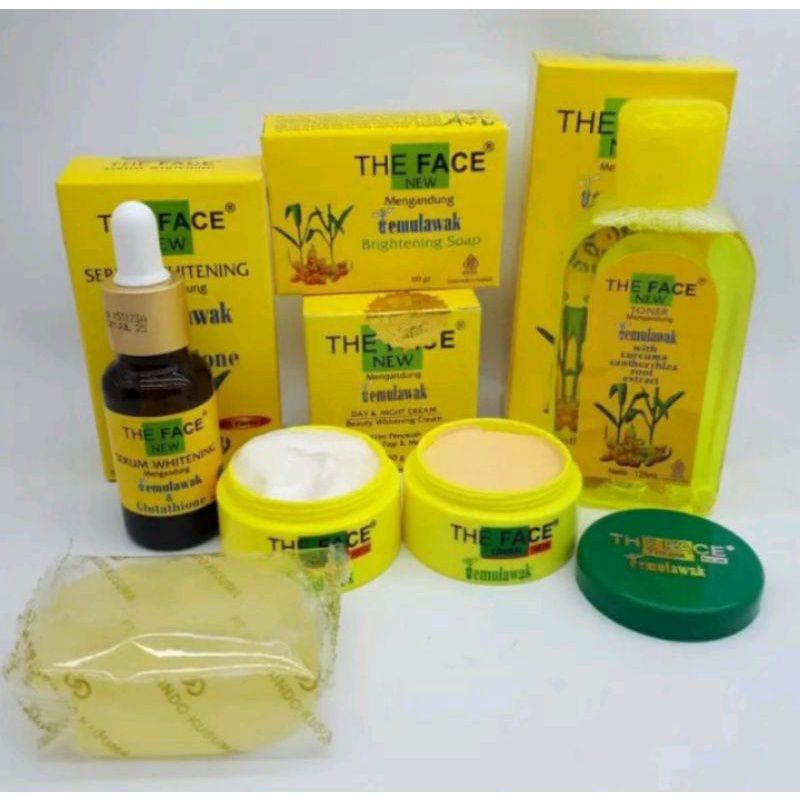 THE FACE TEMULAWAK BPOM ORIGINAL PAKET LENGKAP(5IN1)