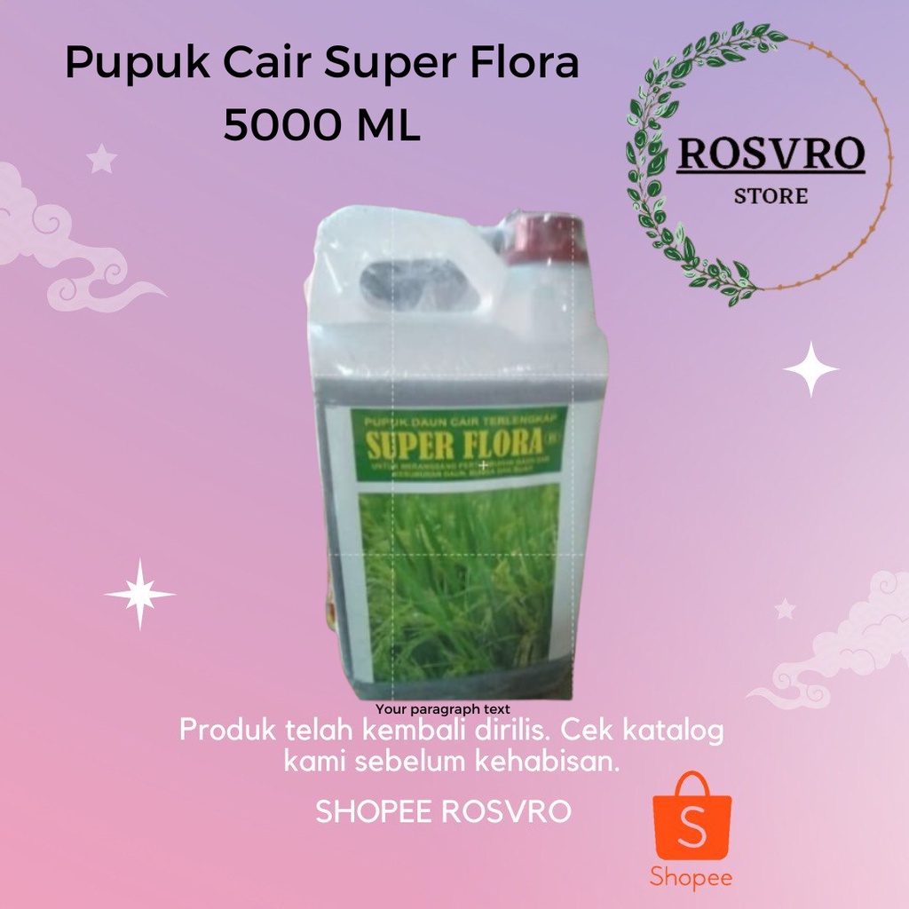Pupuk Cair Super Flora 5000 ML