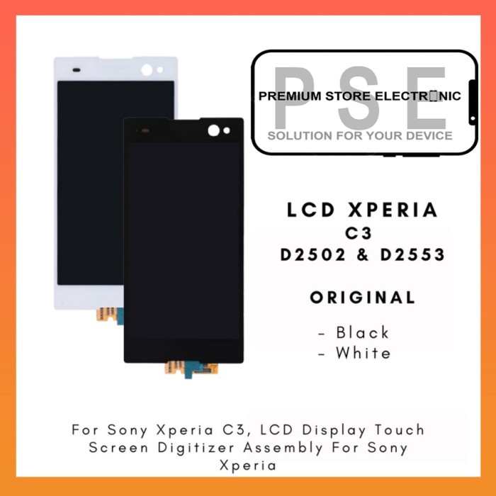 LCD Xperia C3 D2502 D2503 Fullset Touchscreen
