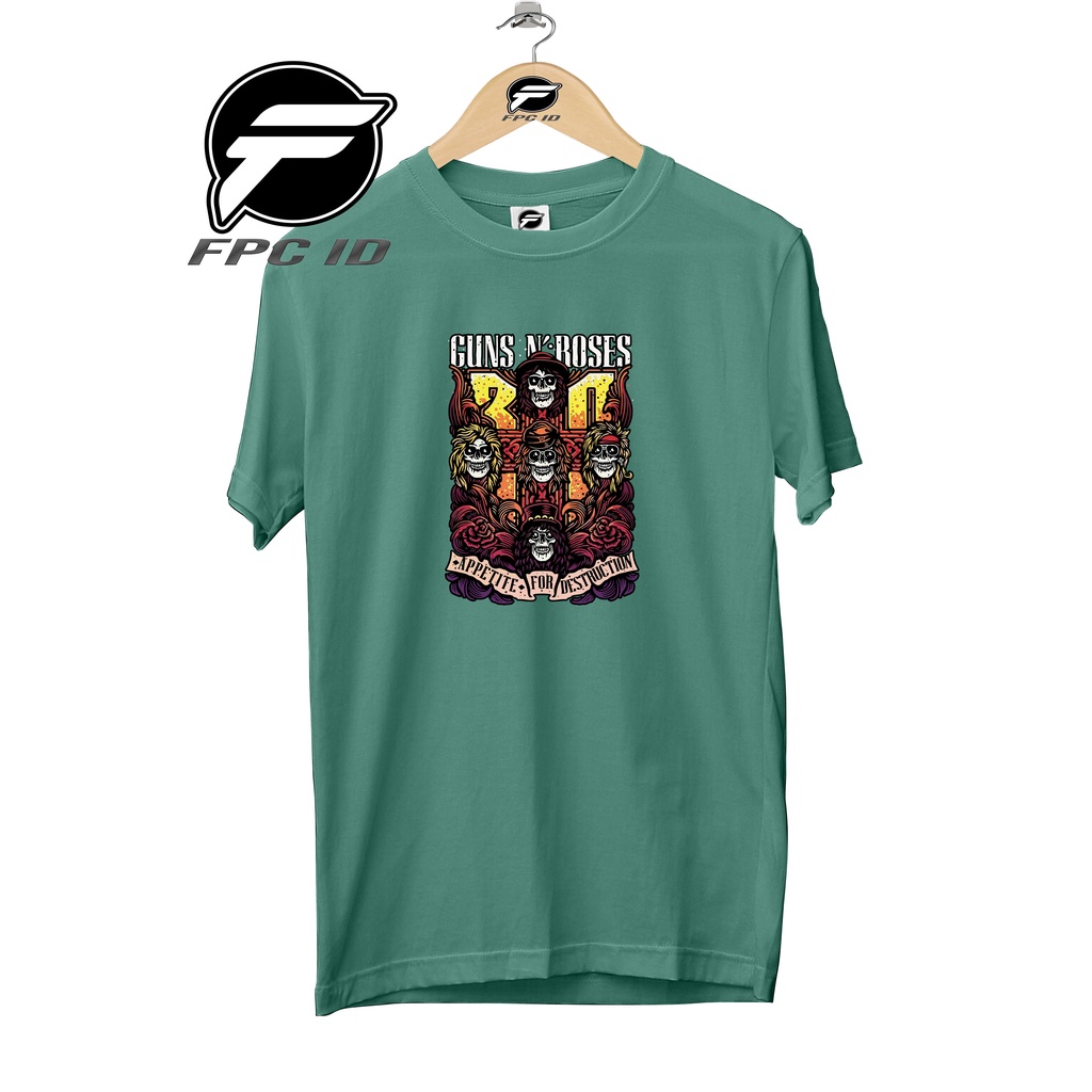 Kaos Musik Gun N Roses Cotton Combed 30s Baju Distro Pria Atasan Wanita Jumbo Pilihan Favorit Fpc Id