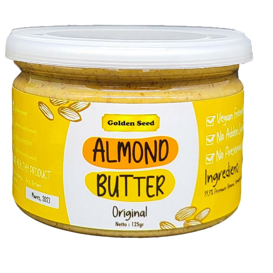 

Bisa COD SELAI ALMOND PREMIUM 125 GRAM - ALMOND BUTTER SUGAR FREE - GLUTEN FREE - VEGAN !